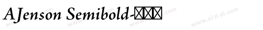 AJenson Semibold字体转换